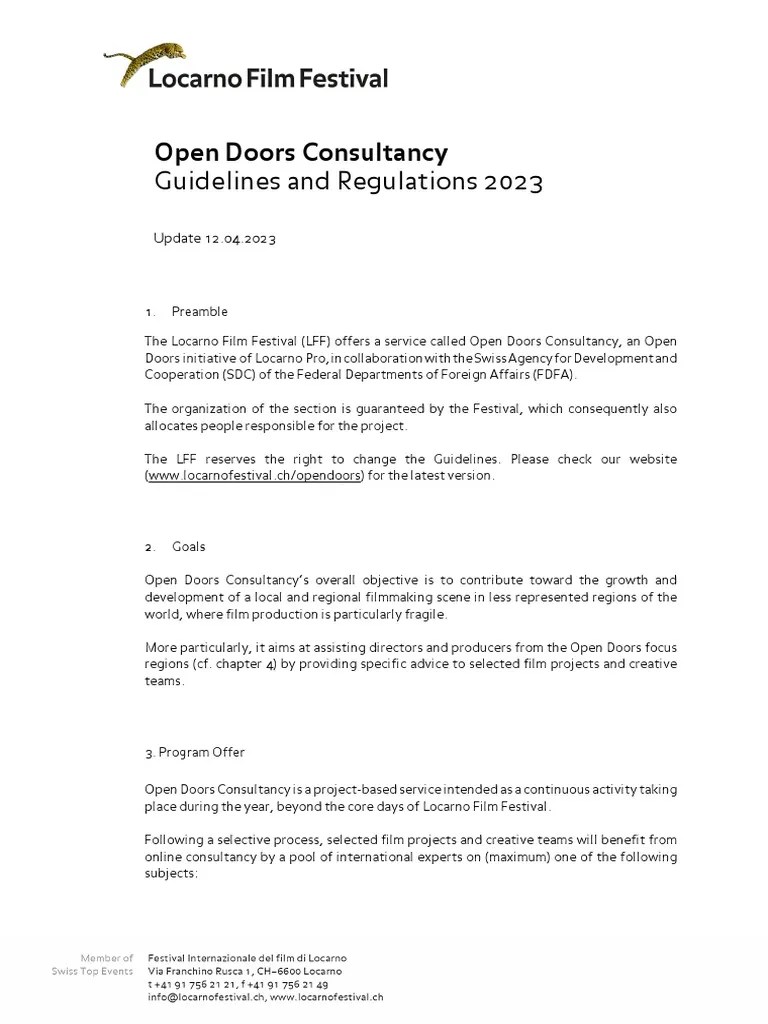 Consultancy Guidelines and Regulations 2023 PDF Consultant Central America
