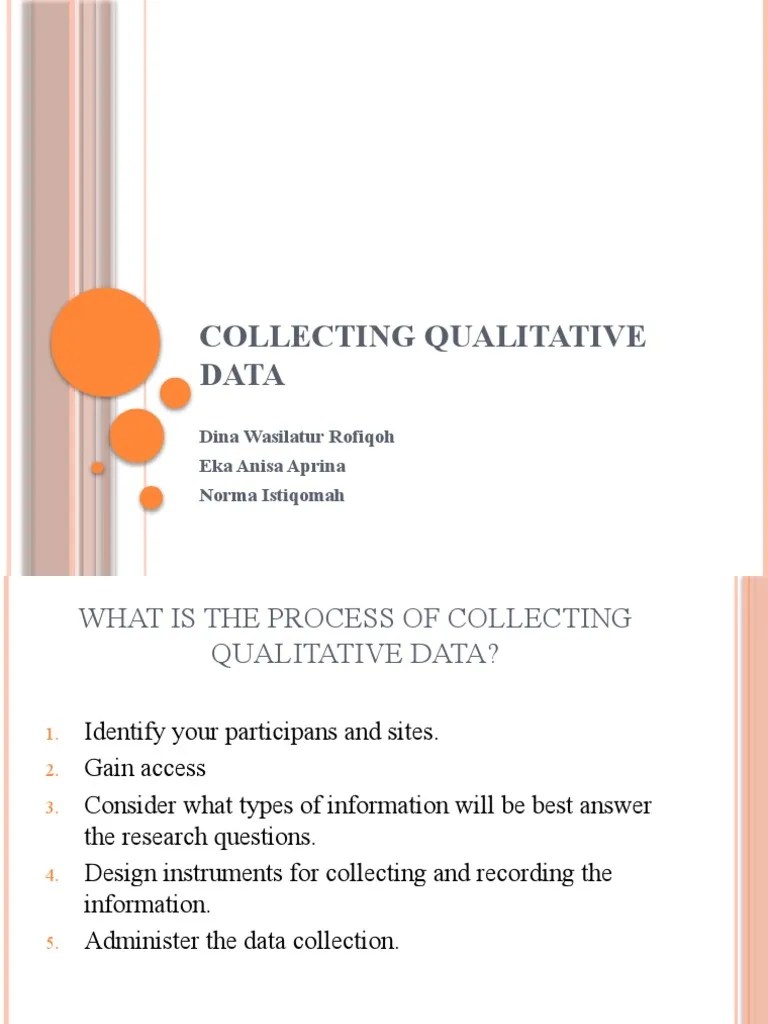 Collecting Qualitative Data PDF
