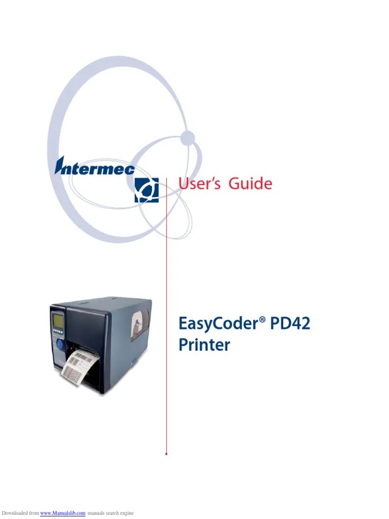 Easycoder pd42 | PDF | Usb | Printer (Computing)