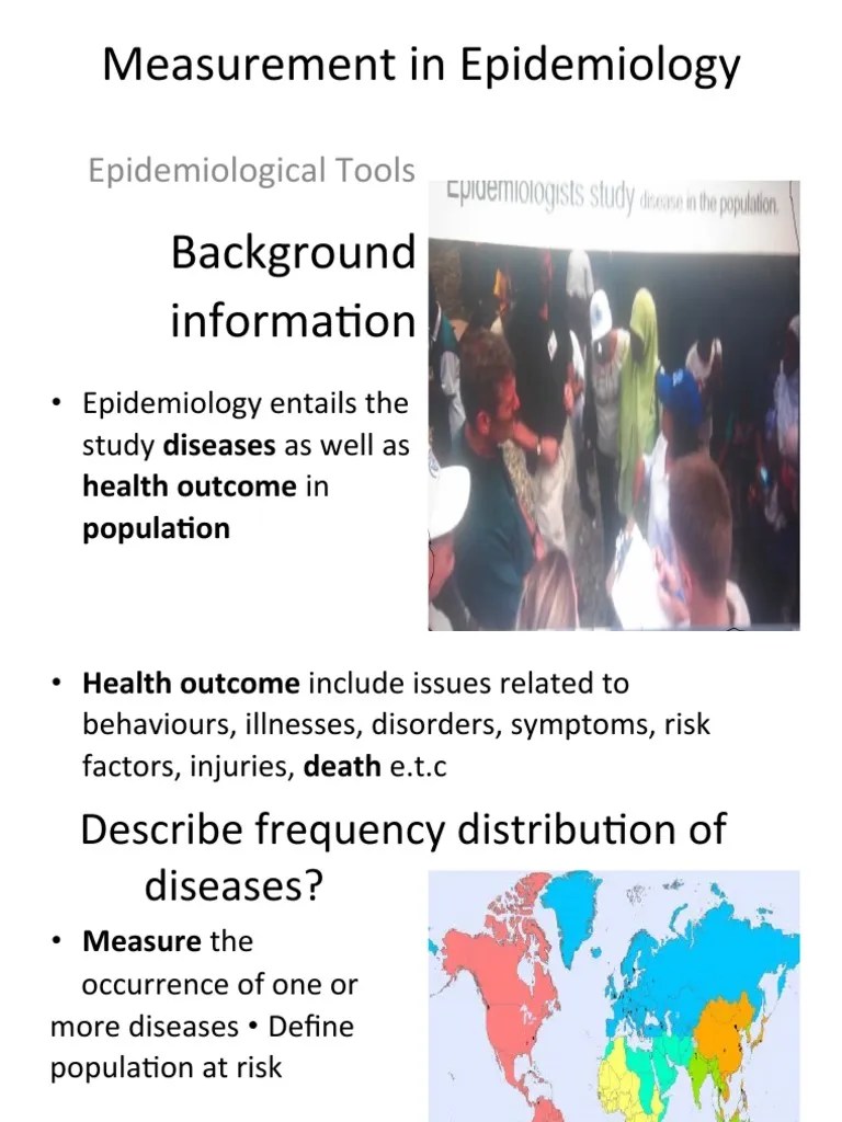 Measurement of Epidiology PDF Incidence (Epidemiology) Mortality Rate