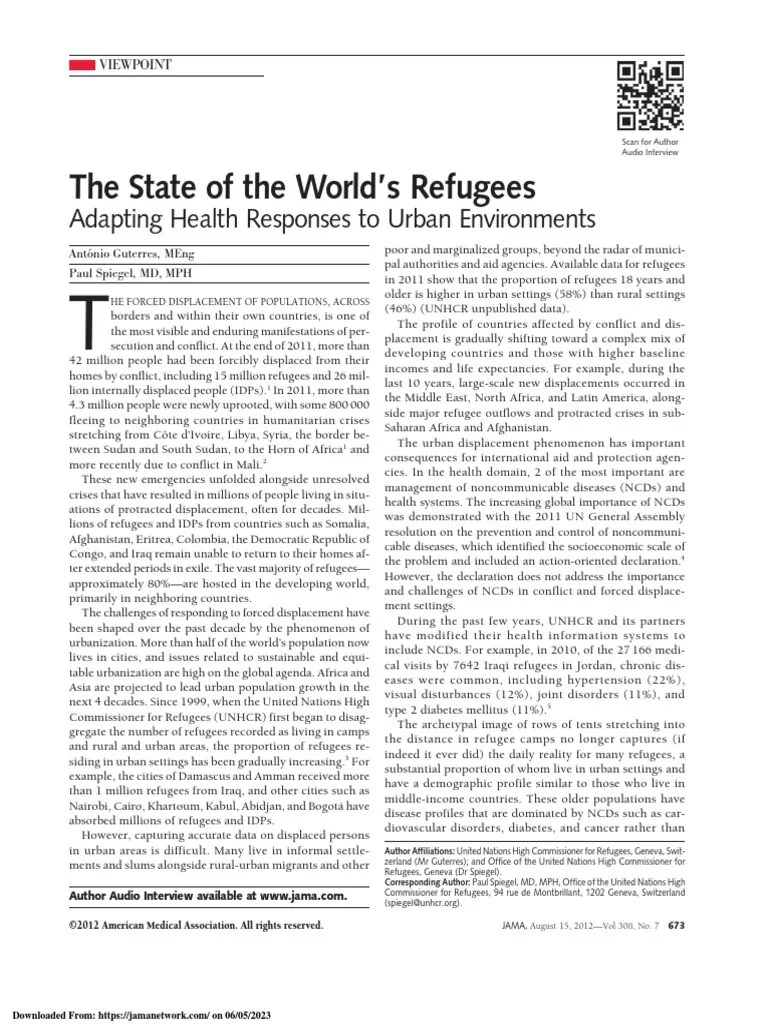 The State of The World's Refugees PDF