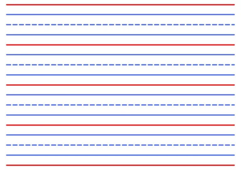 Grade 1 Handwriting Lines PDF