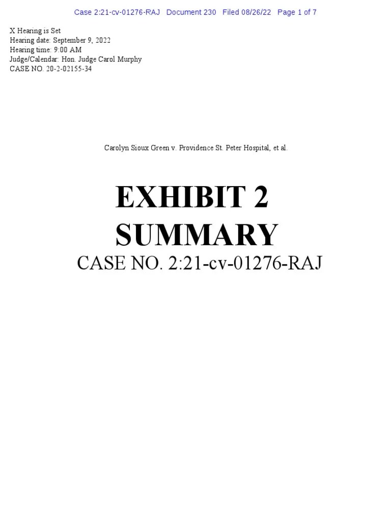 230 & 2301 EXH 2 No Legal Counsel Summary PDF Ineffective