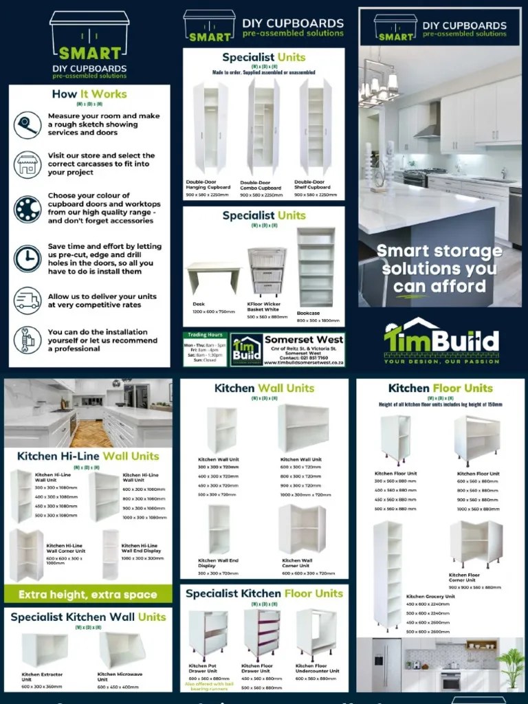 Smart DIY Cupboards Somerset West PDF