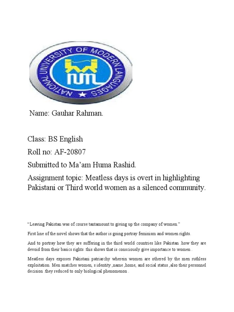 Meatless Days 2docx PDF Sharia Muhammad Zia Ul Haq