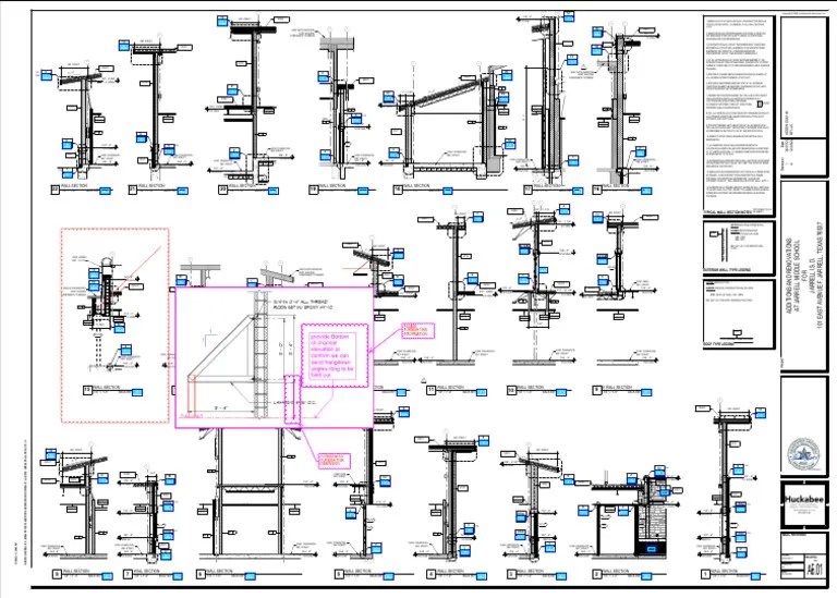 A6.01 Wall Sections Rev.2 Markup PDF Masonry Real Estate