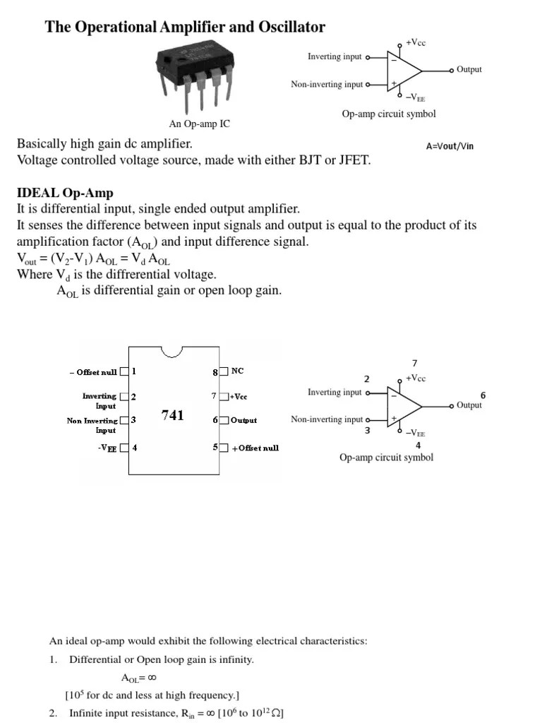 Chapter 4 OpAmp PDF Operational Amplifier Electronic Oscillator