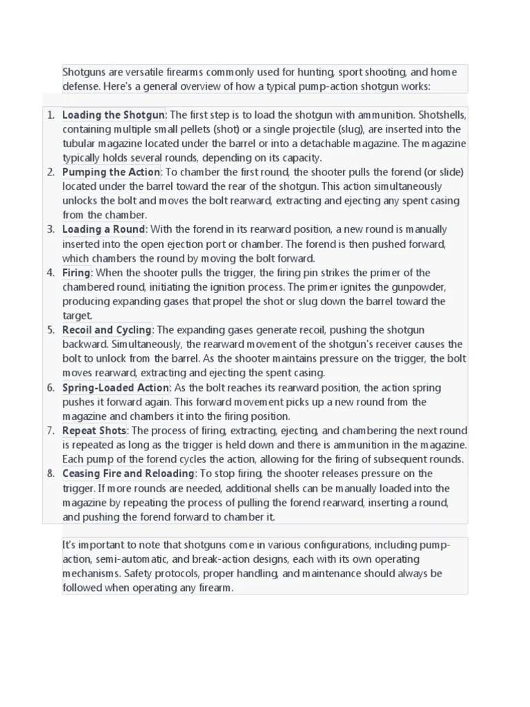 How Shotgun Works PDF