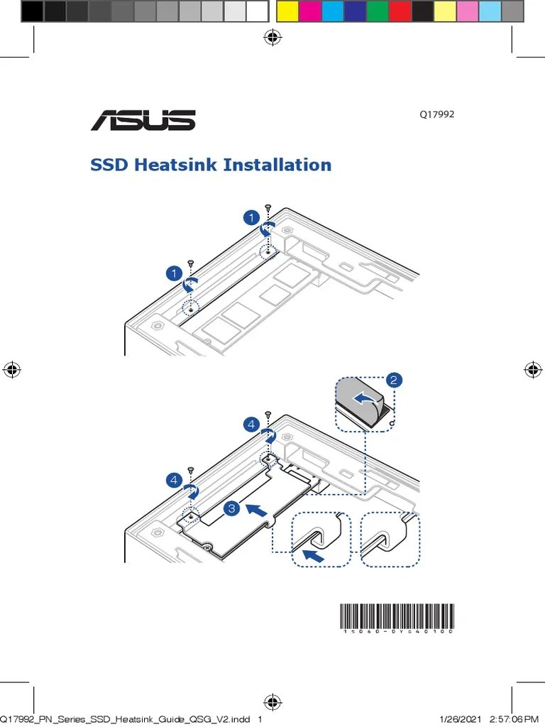 q17992 Pn Series Ssd Heatsink Guide Qsg v2 Print PDF