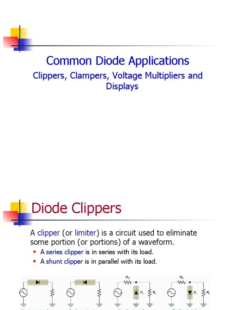 Diodes Applications PDF