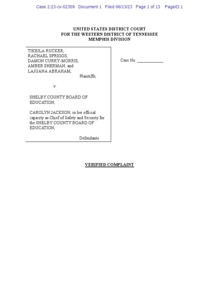 Shelby County School Board PDF