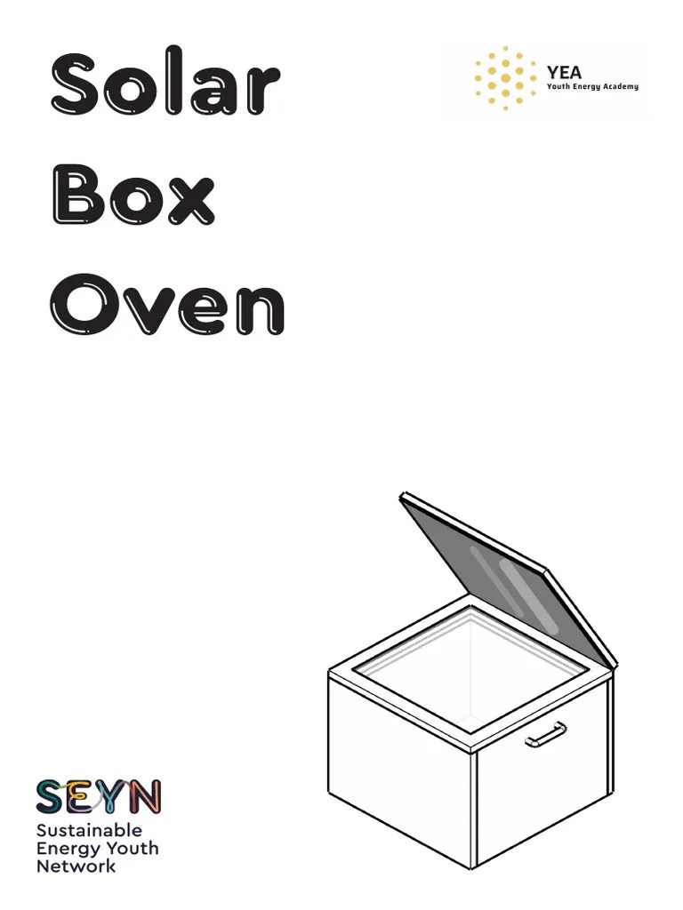 Wooden Solar Oven Instructions A3 PDF