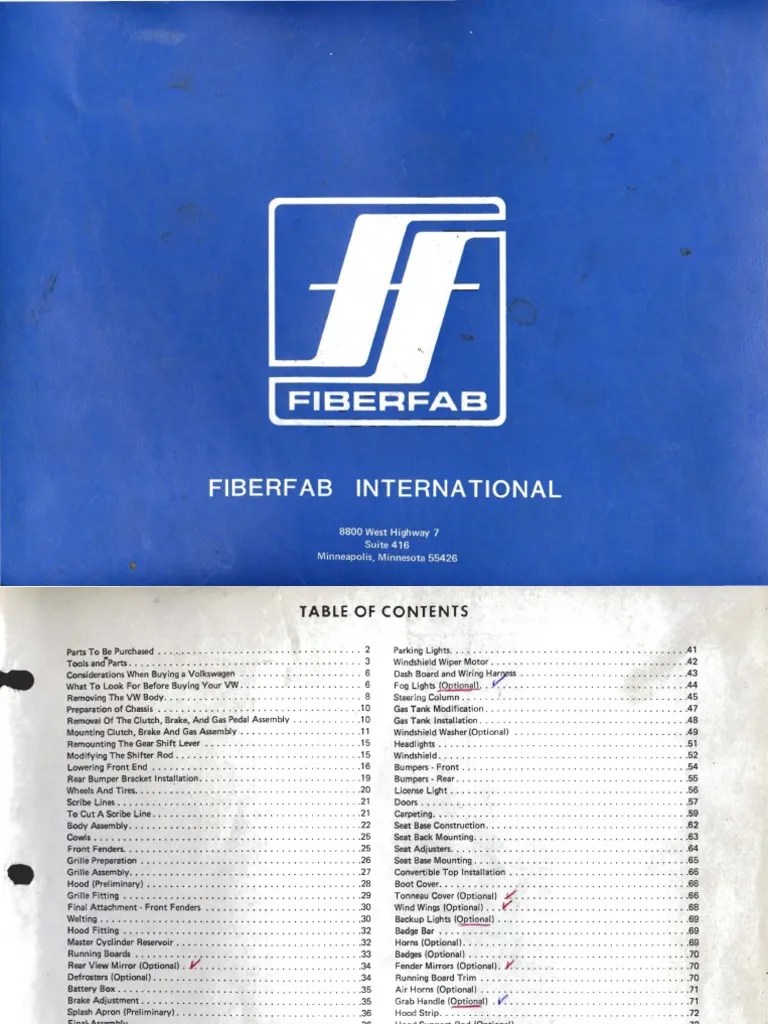 CMC VW Assembly Manual PDF