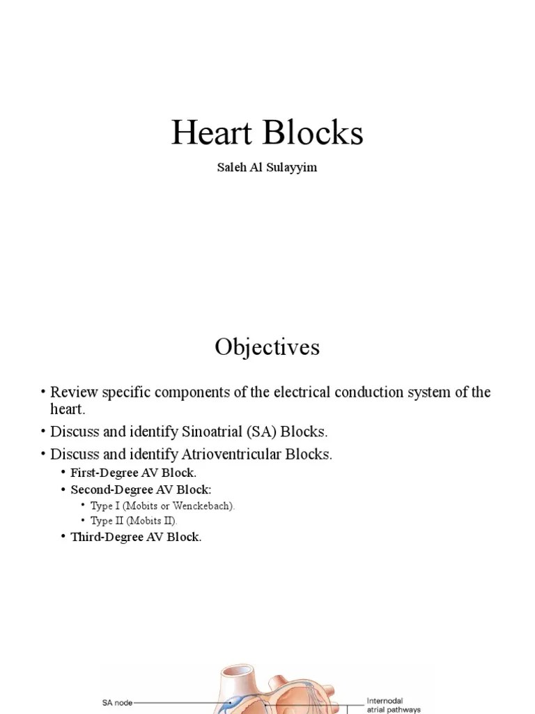 Heart Blocks PDF Cardiac Arrhythmia Cardiology