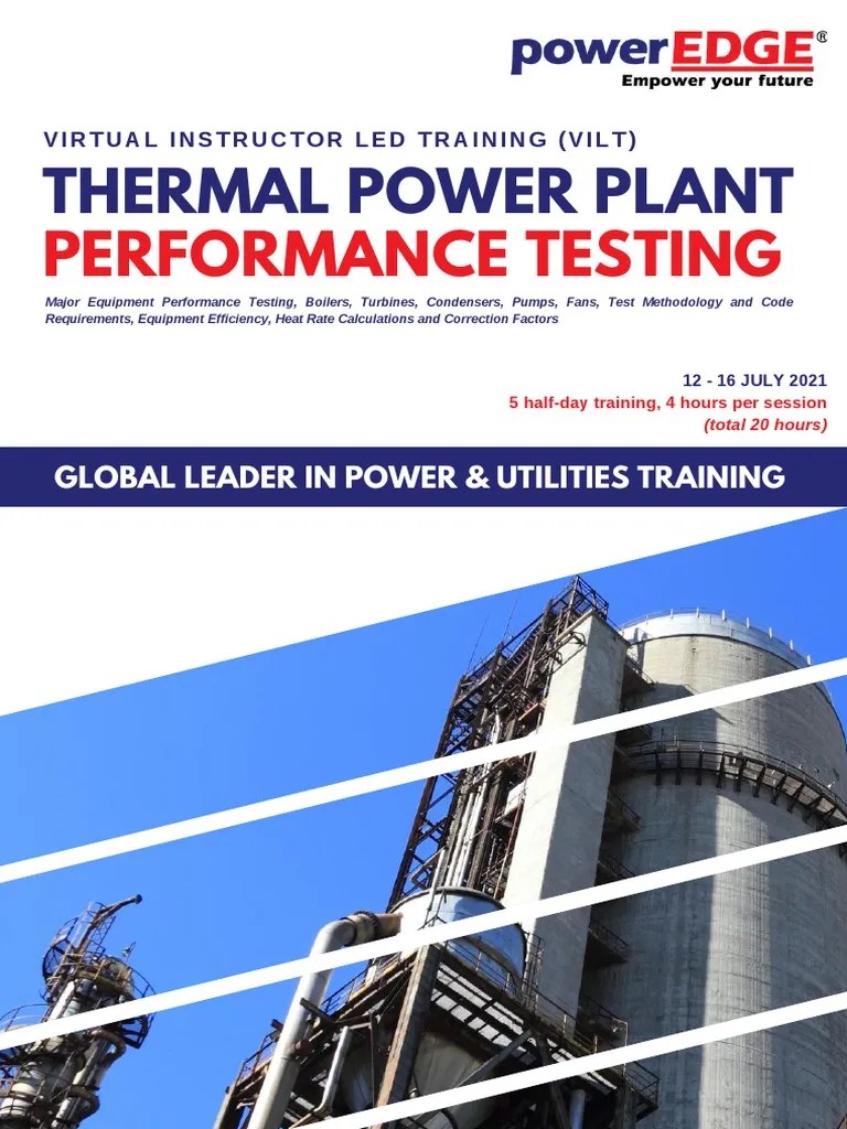ThermalPowerPlantPerformanceTestingJuly2021R PDF Fossil Fuel