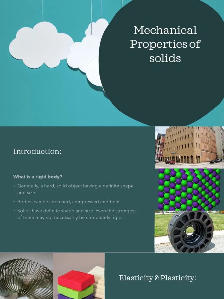 Mechanical Properties of Solids PDF