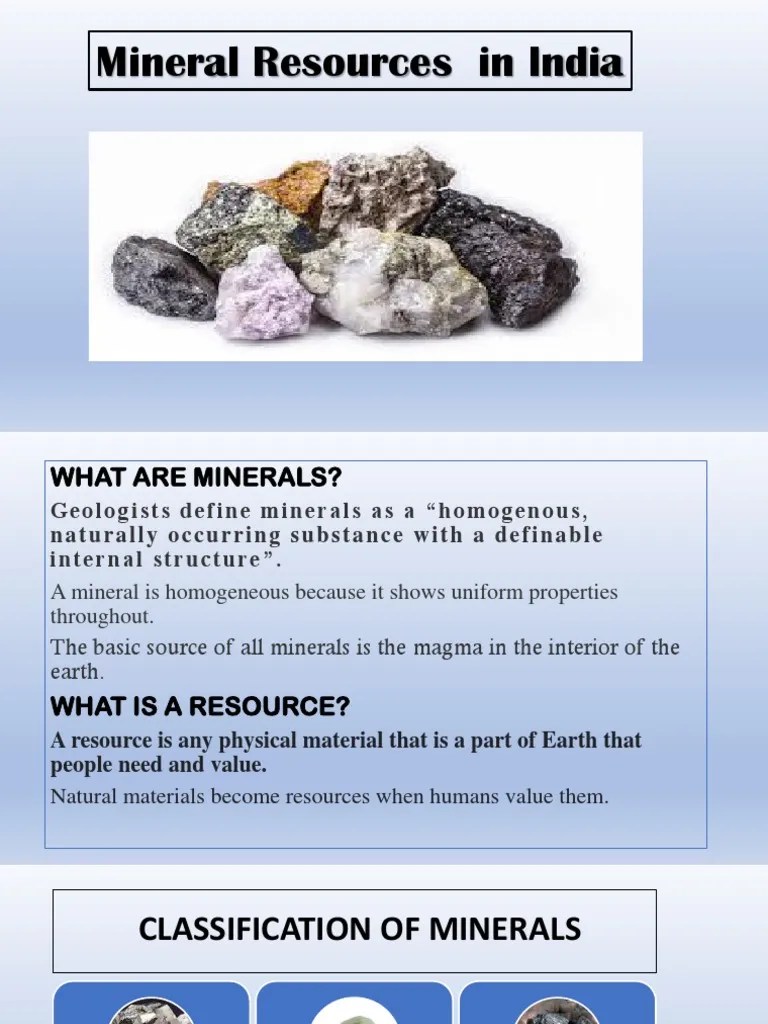 Minerals and Resources PDF Minerals Limestone