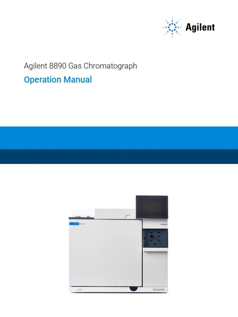 Usermanual GC Operation 8890 g3540 90014 en Agilent PDF Gas Chromatography Physical Sciences