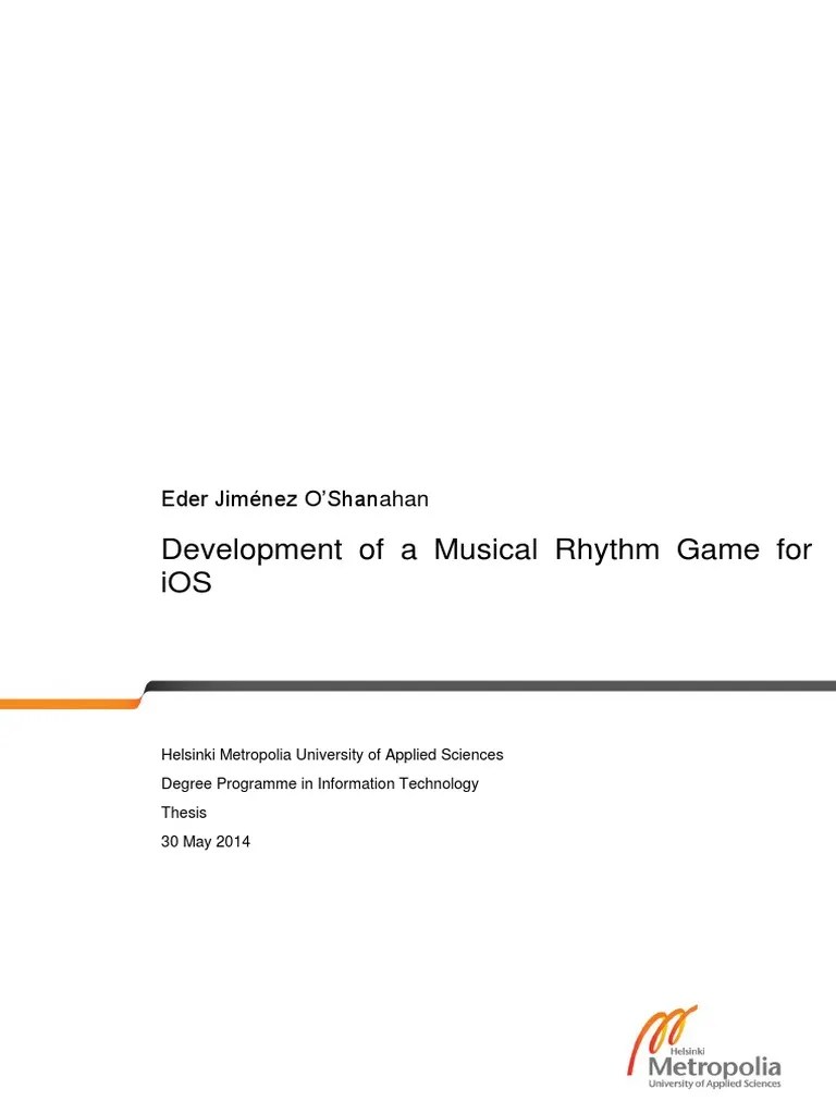 Development of A Musical Rhythm Game For iOS PDF Sampling (Signal