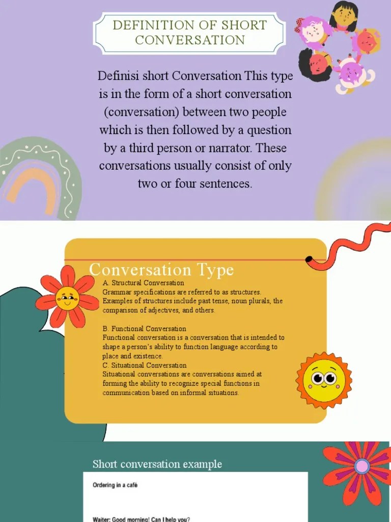 Definition of Short Conversation PDF