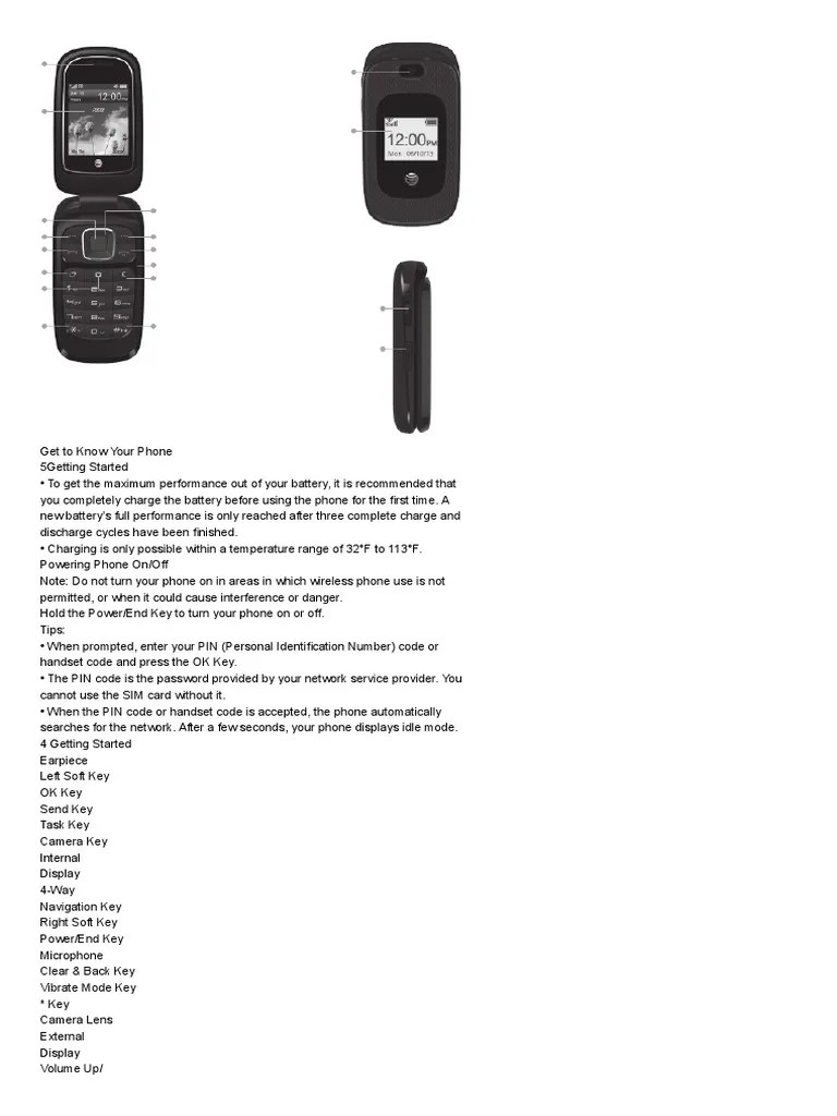 ZTE Cell Phone Z222 User Guide PDF