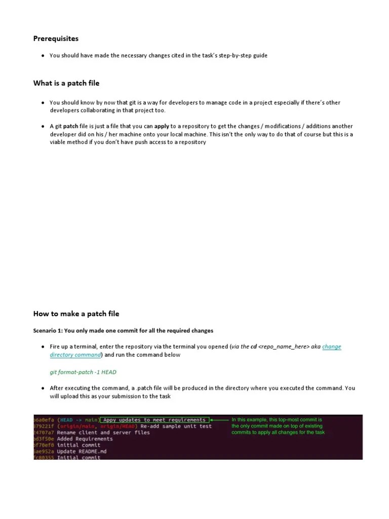 How To Make A Patch File PDF