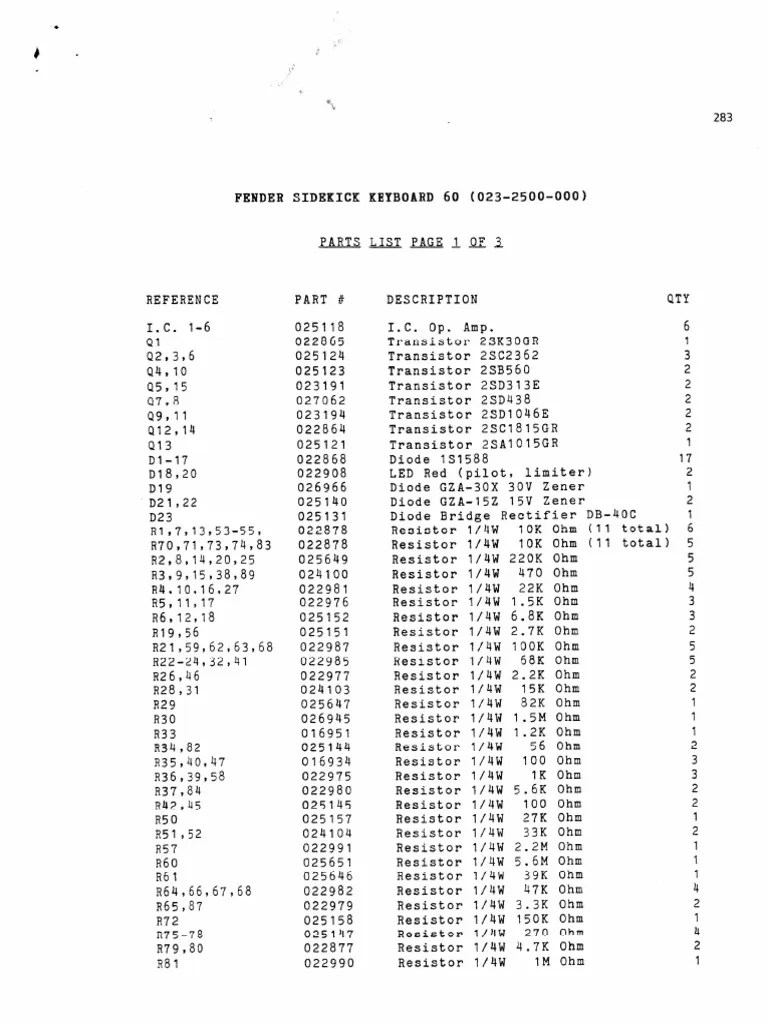 Fender Sidekick Keyboard60 SCH PDF