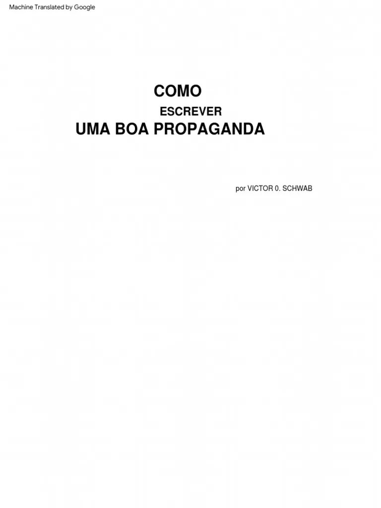 How To Write A Good Advertisement Victor Schwab BR PDF