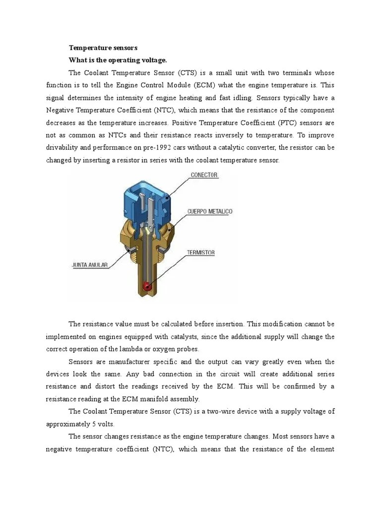 Temperature sensors PDF