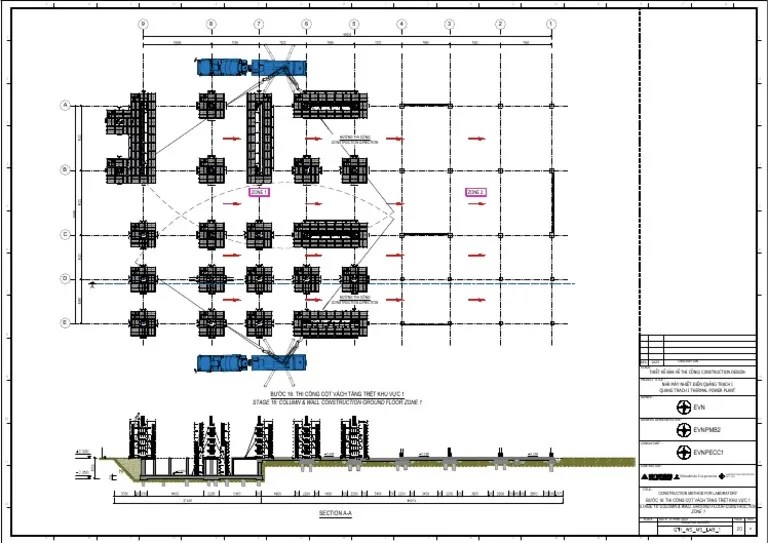 Zone 1 Zone 2 Stage 16 Column & Wall Construction Ground Floor Zone 1
