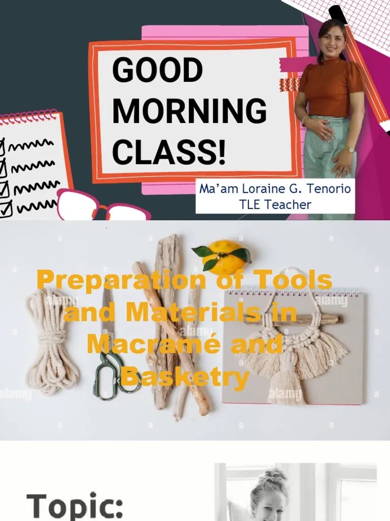 Materials Used in Macrame and Basketry PDF