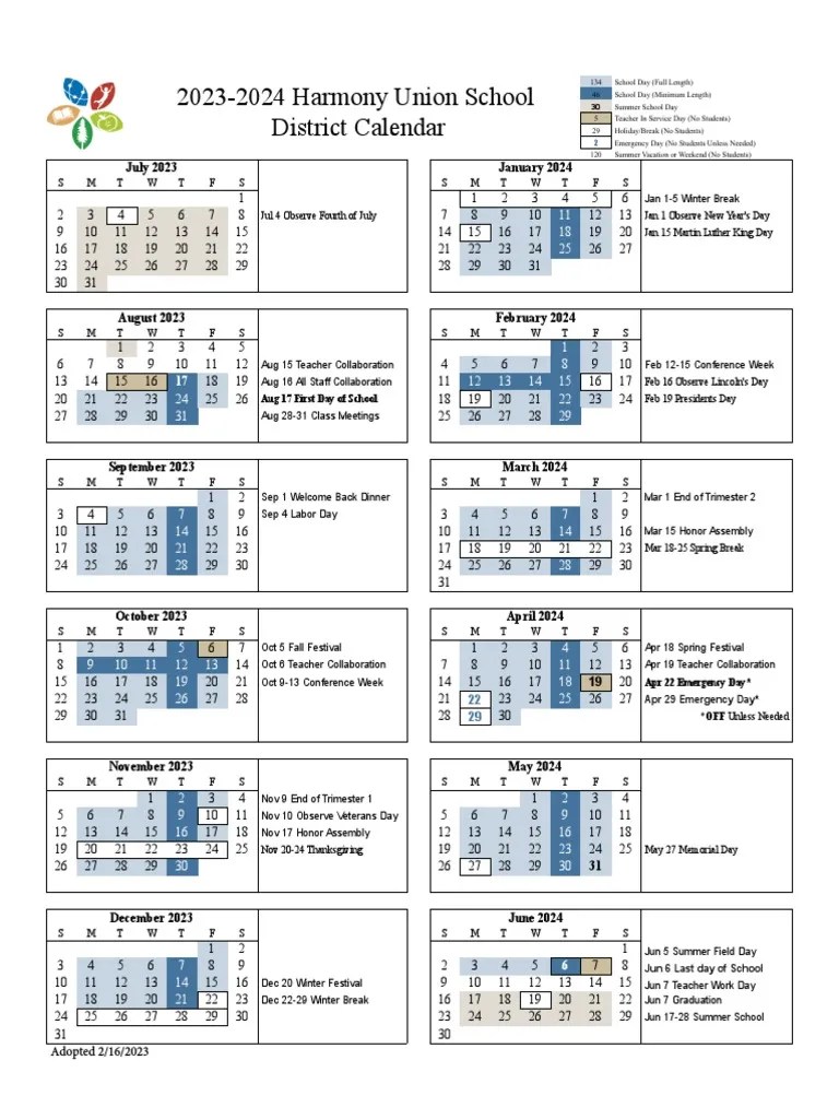 Husd Calendar Tool 20232024 PDF Festival Holidays