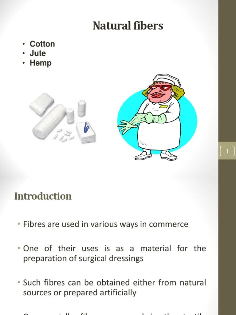 17) Unit V FibersCottonJuteHemp PDF Fibers Synthetic Fiber