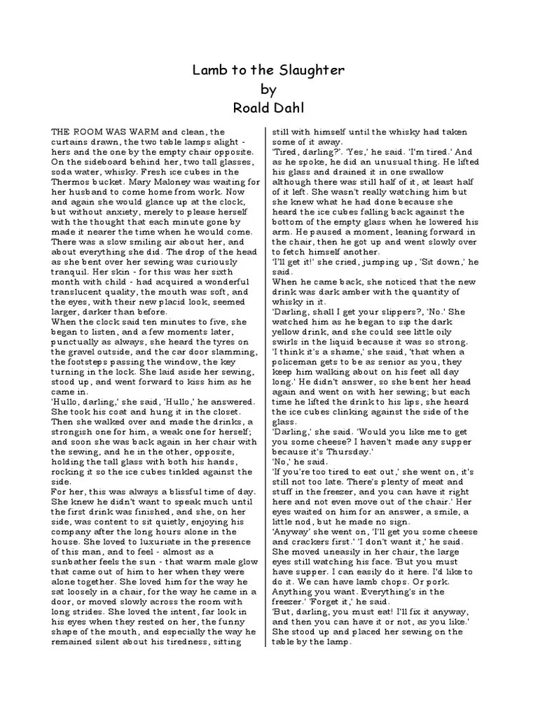 Lamb of The Slaughter PDF