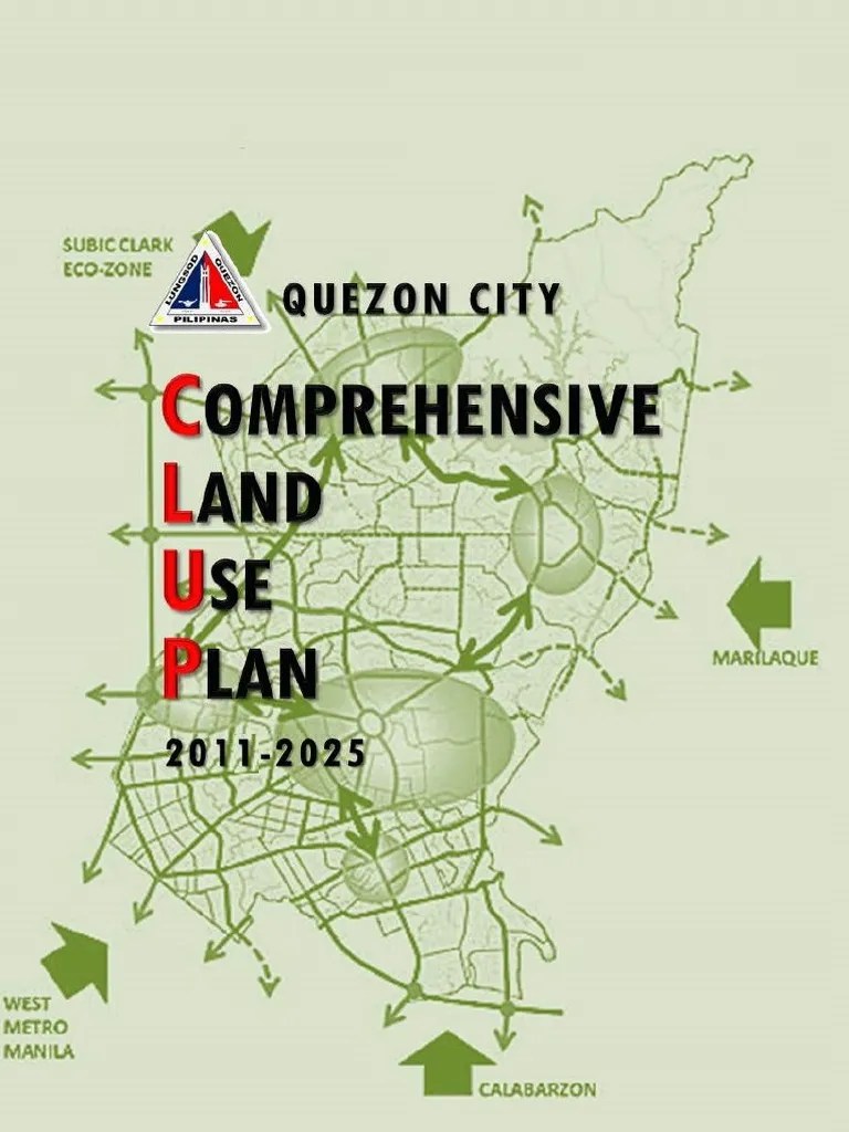 QC Comprehensive Land Use Plan 20112025 PDF Infrastructure