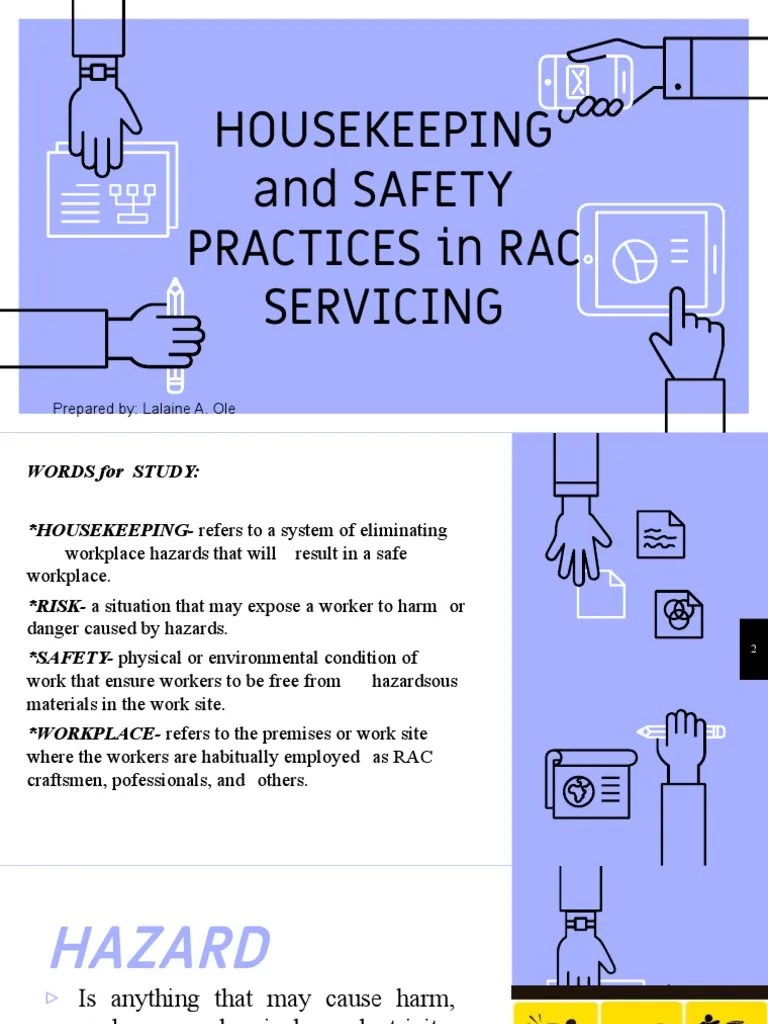 Housekeeping and Safety Practices PDF Hazards Occupational Safety