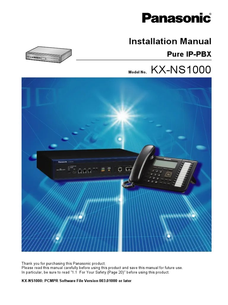 Installation Manual | PDF | Voice Over Ip | Telephone
