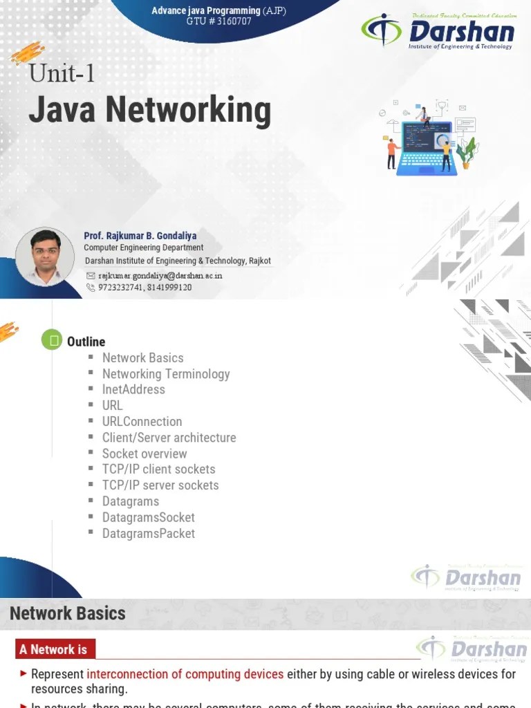 Unit1 Java Networking PDF Computer Network Protocol Suite