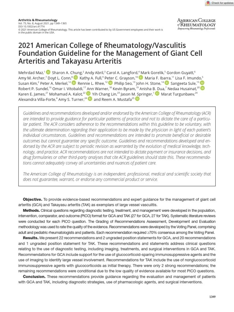 Arthritis Rheumatology 2021 Maz 2021 American College of