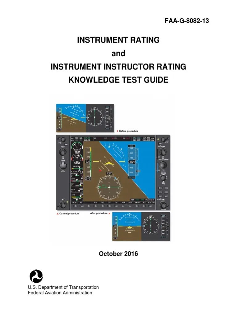Instrument Rating and Instrument Instructor Rating Knowledge Test Guide