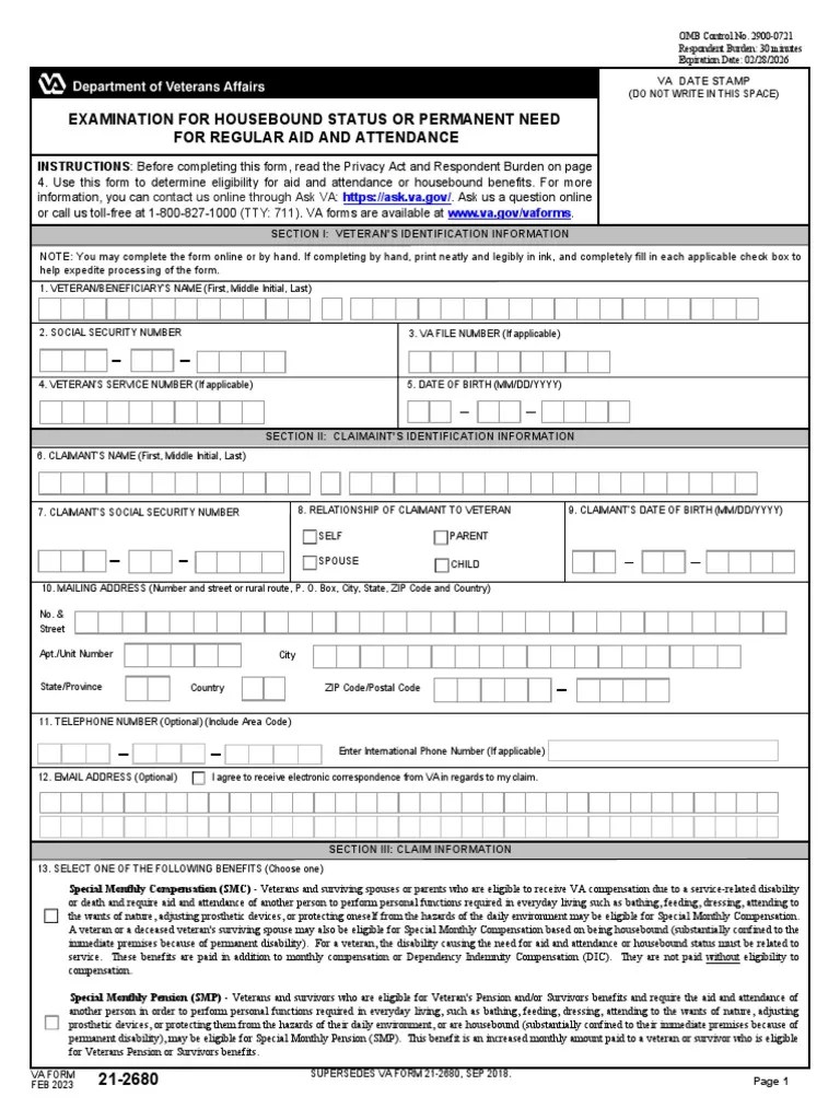 Form VBA 212680 ARE PDF United States Department Of Veterans