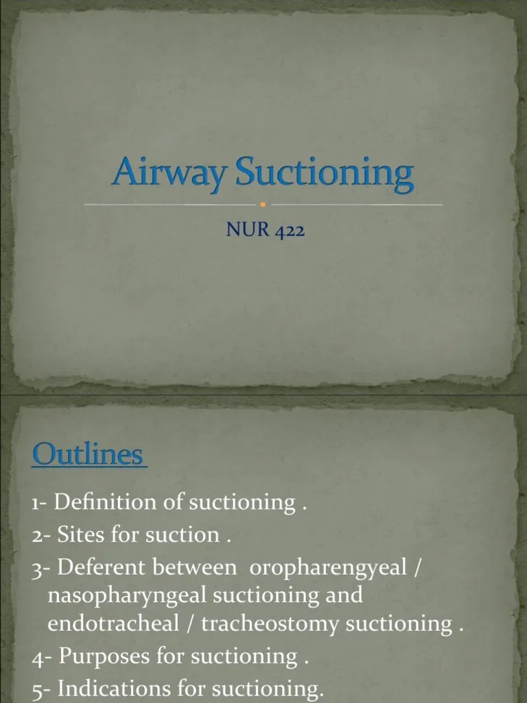 Airway Suctioning PDF Respiratory System Respiratory Tract