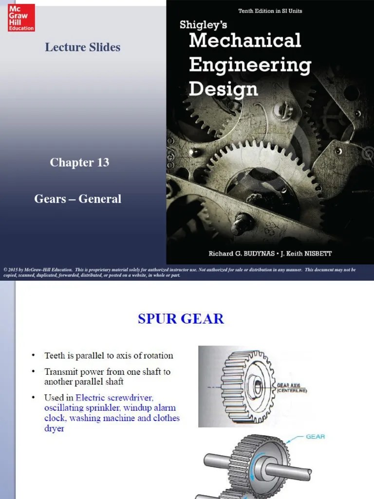Gears PDF Gear Mechanical Engineering