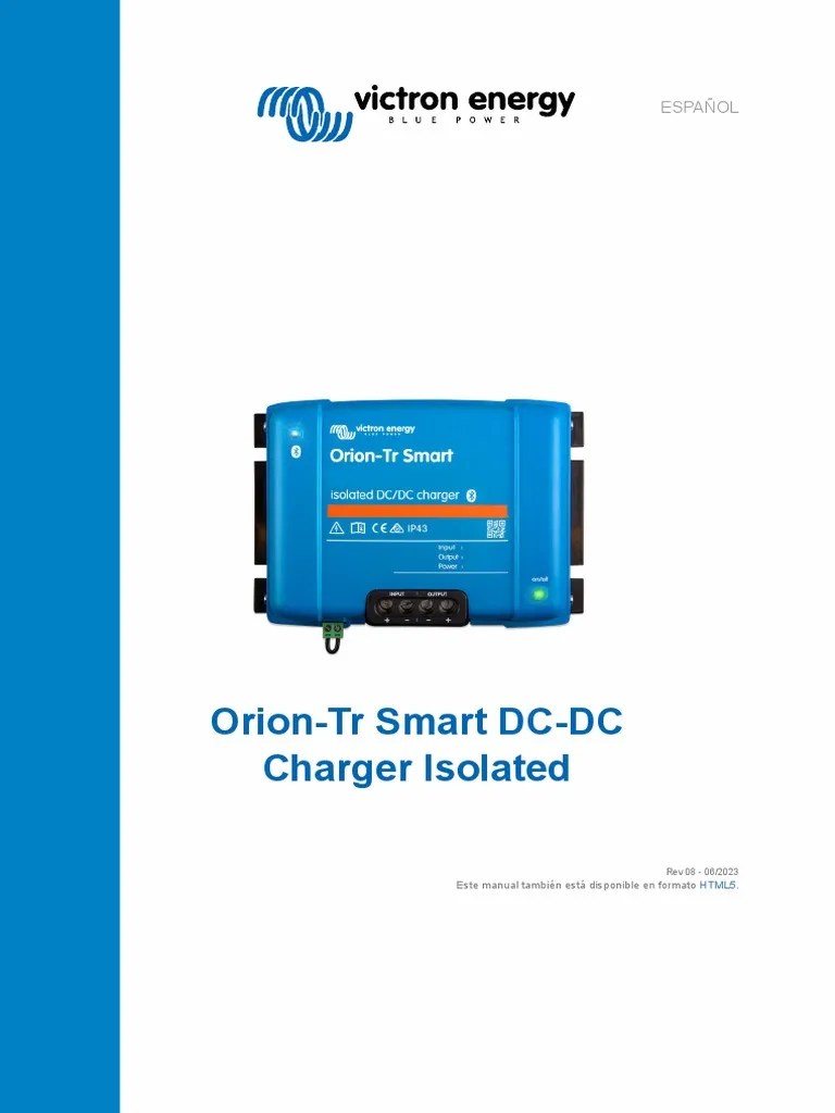 Orion TR - Smart - DC DC - Charger PDF Es | PDF | Cargador de batería