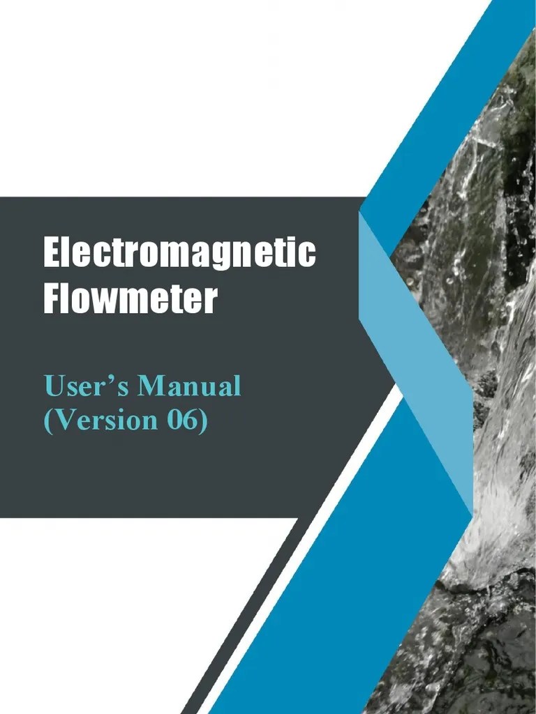 Flow Meter Manual PDF Flow Measurement Power Supply