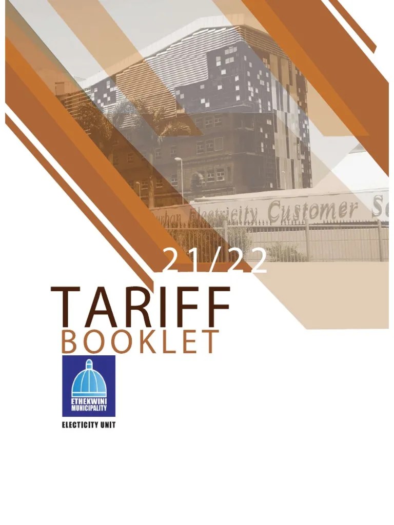 Tariff Booklet 20212022 PDF Electrical Grid Value Added Tax