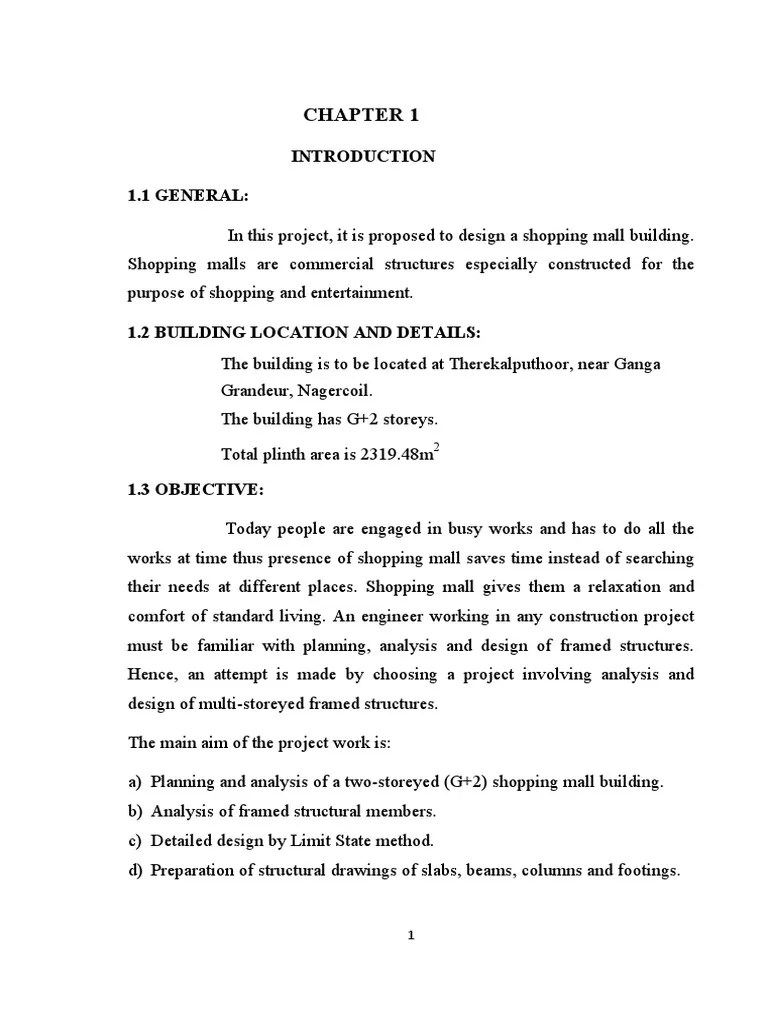 Shopping Mall Project Report PDF Free PDF Download Free PDF Stairs
