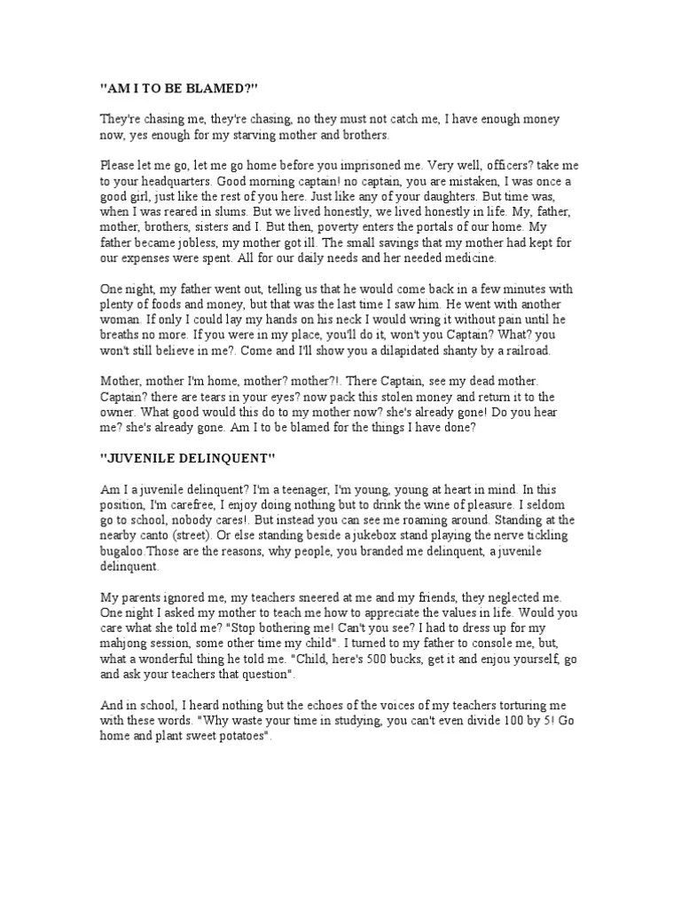 Declamation Pieces