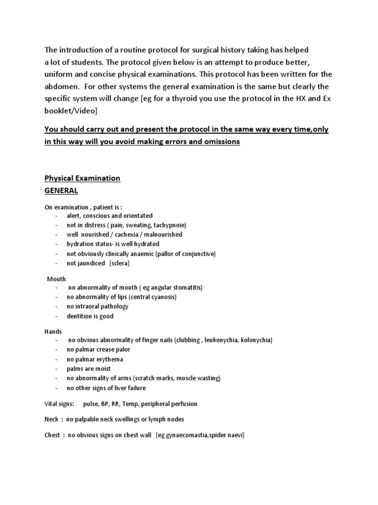 Physical Examination PDF