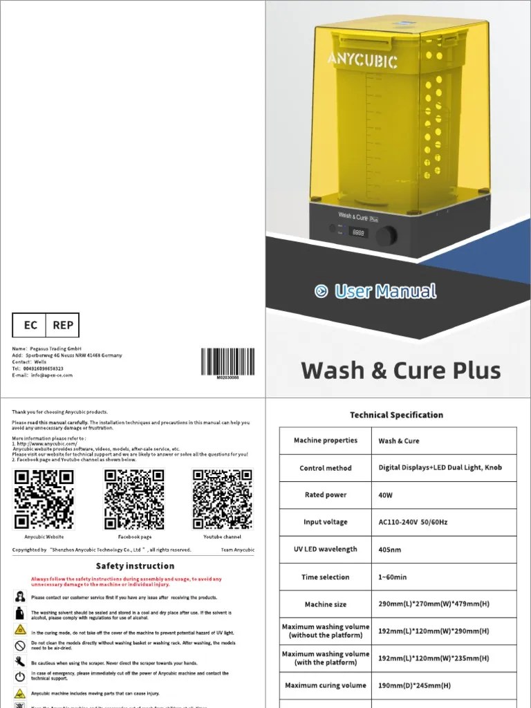 Wash & Cure Plus | PDF